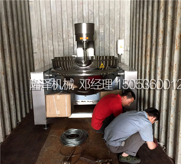 麻豆免费视频行星攪拌餡料炒（chǎo）鍋（guō）裝車完畢準備發往烏茲別克（kè）斯坦