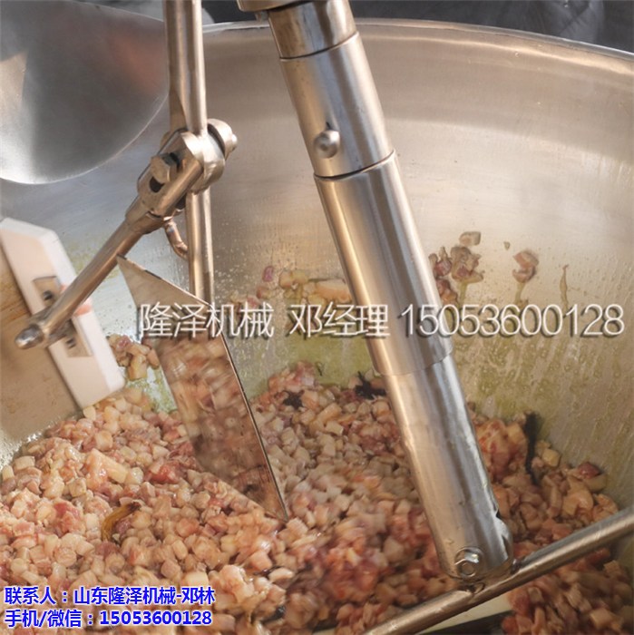 麻豆免费视频機械自(zì)動炒(chǎo)炸醬鍋,一鍋炒醬二三百斤