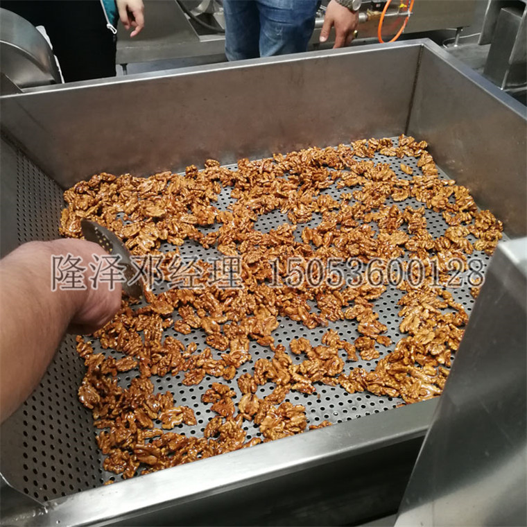 蜂蜜花生掛（guà）糖鍋-生產香酥（sū）花（huā）生的機器-掛霜堅果機