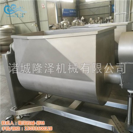 自動高強度裙帶菜橫軸拌(bàn)料機